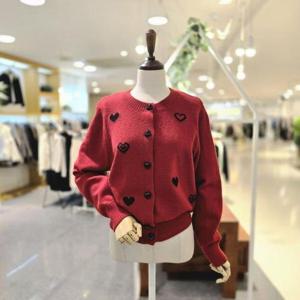 [멜로디가든]M25WAC117_하트자수 가디건