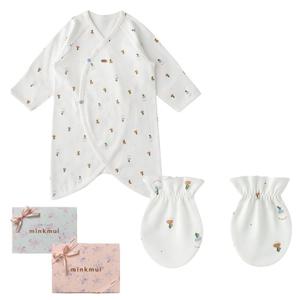 M밍크뮤D 25FW (WH)리틀비트배내가운 손싸개세트 신생아 (35A700010314)