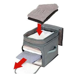 라쿠텐 1칸앞지퍼 옷정리함 옷정리함 부직포정리함 리빙박스 의류보관함 의류정리함