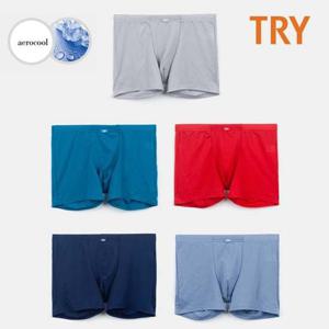 TRY 남성 데일리 에어로쿨 드로즈 남자팬티 5매 속옷