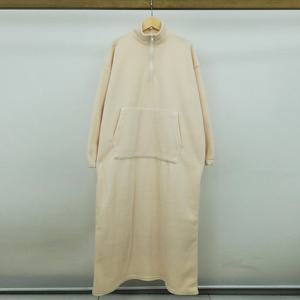 샵앤) 국산 여성 반집업 후리스 옆트임 롱원피스 LL-WDR-5027-아이보리