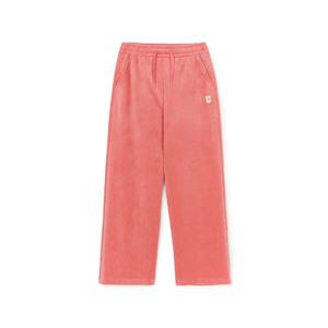 MLB자켓 RQC 3FPTB0346-45PKS 여성 베이직 스몰로고 골지 벨로아 세미 와이드팬츠 클리블랜드 가디언스