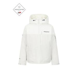 디스커버리패딩 XQD DXDJ7M036-IVS 베르겐 고어 윈드스토퍼 컬러블럭 구스다운 숏패딩