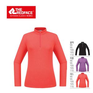 [레드페이스]여성 겨울 기모 짚업 티셔츠 REWFTSW24052