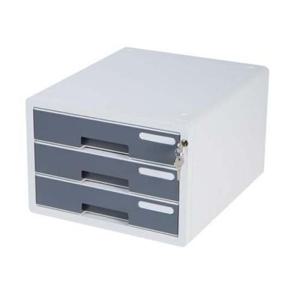 시스맥스)시스템2칼라서류함(10203/3단/그레이) 서류함 칼라서류함 시스맥스서류함 시스맥스 3단 시스맥스서류정리함 서류정리함 개인서류함