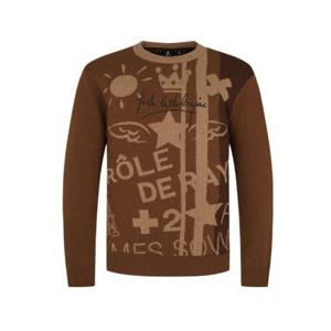 [까스텔바작]남성 아트웍 자카드 스웨터 BGEWSW203BR