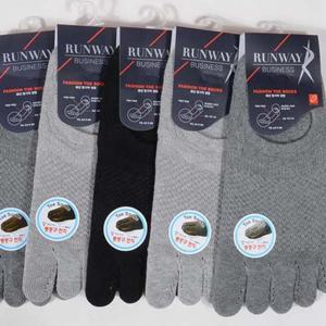 남성 기능성양말 발가락덧신 메쉐 페이크삭스 5켤레