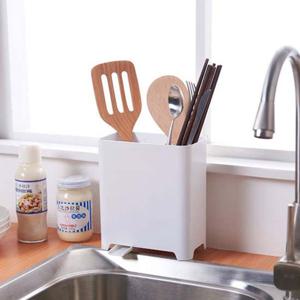라이프토템 심플리 4구 수저통 분류보관 자동물빠짐 주방용품 수저통 숟가락통 수저꽂이 숟가락꽂이 물빠짐수저통 물빠짐숟가락통 물빠짐수저꽂이