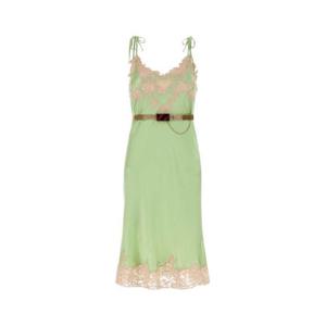 프라다 미디 원피스 P3Q22RSOOO17VY F0362 GREEN