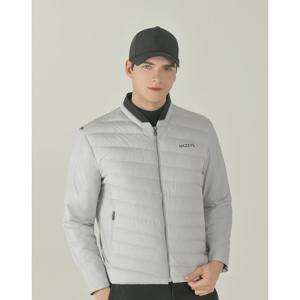 헤지스 골프 25FW 그레이 남성 경량 스윙 구스 다운 점퍼 HUJU5D711G1