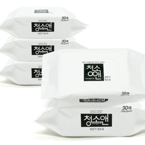 청소앤 정전기 청소포 5팩(150매) 먼저청소 머리카락 일회용 중형 정전기포