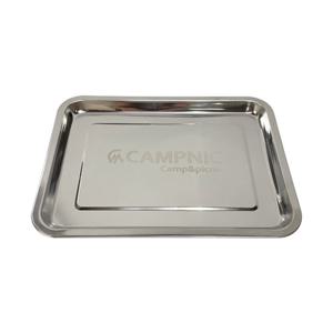 캠프닉 스테인레스 화로 받침대 직사각 (특대) 재받침 숯받침 화롯대받침 스토브받침 재받이 우