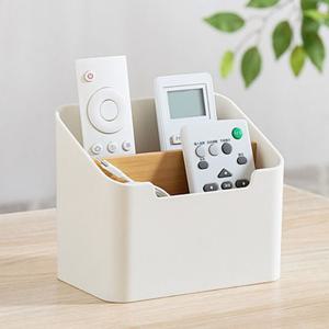 리모컨정리함 화장품 수납함 꽂이 우드 수저통