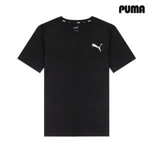 푸마 스몰로고 클래식 남자 여성 반팔티 티셔츠 블랙 586668-51