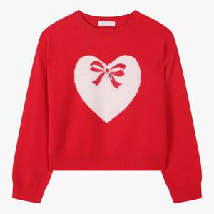 [로엠걸즈(아동)]하트 자카드 풀오버 RGKA25D1P