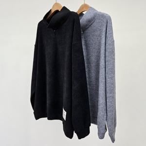 나야홍 / 빅사이즈티 T386L510 믹시드단추패치카라티 OL