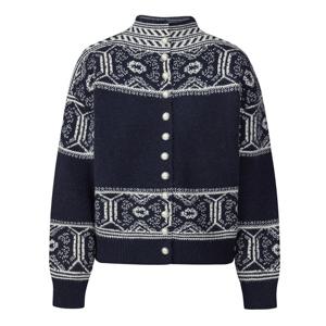 FOCUS   인베스트  포인트 나염 미들 넥 오픈 니트 PBINF5W1KT2361