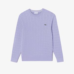 라코스테 공식 남성 케이블 긴팔 크루넥 풀오버 AH727E-55G I1M