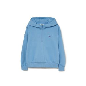 MLB후드티 JQT 3FHDB2036-07CBL 여성 베이직 애슬레저 스몰로고 반집업 기모 후드티 LA다저스