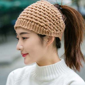 여성 패션 니트 반다나 두건 방한 헤어밴드 뜨개 비니