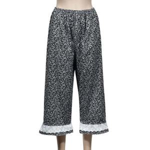 꽃무늬 나염 여성 60수 오가닉 9부 파자마 잠옷 바지