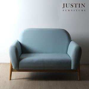 [저스틴퍼니처]토크 원목 가죽 2인 소파