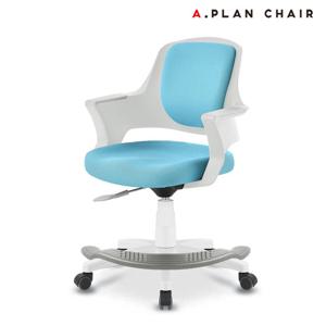 [에이플랜체어]D3 화이트 발받침 패브릭의자(DWF390)