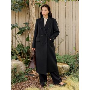 올리브데올리브 테일러드 라쿤 롱 코트 OW5WHB050