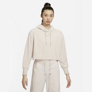 나이키후드티 DQ5928-104 나이키 여성 벨루어 크롭 풀오버 후디