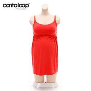 [칸탈루프]무봉제 드롭컵 임부 수유 나시 레드