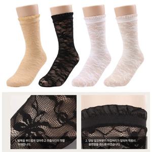 라셀 레이스 발목스타킹 4칼라 택1