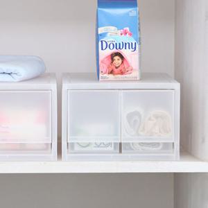 내츄럴 스텝리빙박스 투명 팬트리 수납함 27(트윈)