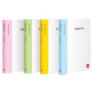 투명클리어화일(40매/분홍/OfficeDEPOT)