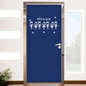 아트박스/꾸밈 ic154-소년소녀_현관문리폼세트