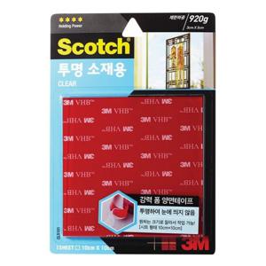스카치 강력 투명 소재용 폼 양면테이프 CLS101 3M)