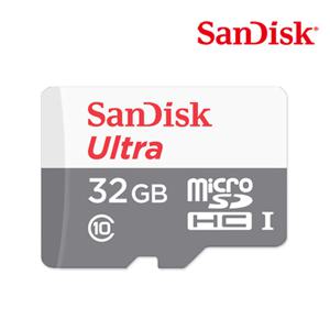 샌디스크 울트라 microSDHC 32GB 32기가 빠른속도 HD지원 스마트폰 테블릿 카메라 높은호환성 가성비솔루션 마이크로SD카드 Ultra SDSQUNR