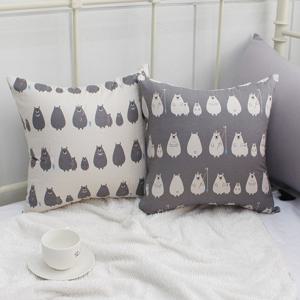 프리마베라 피싱베어 쿠션(솜포함)50x50