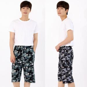 남성 미키 7부 팬츠 1+1 아이스팬츠 쿨팬츠 이지웨어