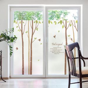 창문 시트지 칼라 안개시트지 새들의자작나무01 L-A
