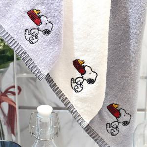 송월타월 스누피 블럭블랙34 어린이집 주방고리손수건