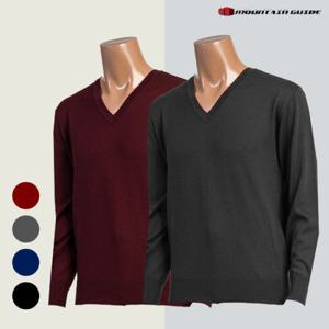 [마운틴가이드]봄,가을,겨울 등산복/울 니트 긴팔티 JPM-V93-200