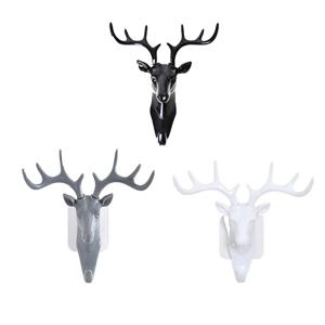 북유럽 사슴 벽걸이 접착식 후크 고리 벽행거