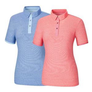 콜핑 PK 배색 린넨 여자 등산 반팔 카라 티셔츠