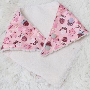 [크로바몰] 핑크미니부엉이 기모삼각빕