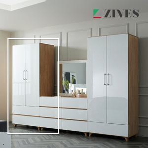 [지베스] 코나3 UV하이그로시 2단 옷장