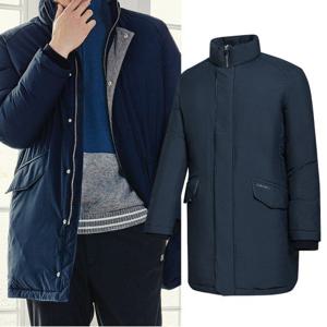 비티알 BTR 남성 골프웨어 헤비 다운 중기장 패딩 자켓