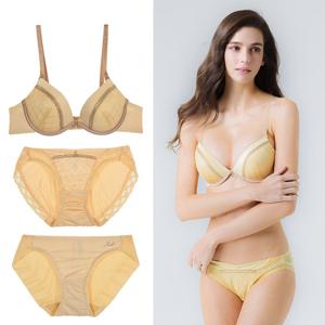 마리엔코 라임엘로우 3종 볼륨업 브라팬티 세트