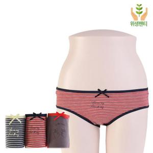 주니어 성인 위생팬티 3매세트