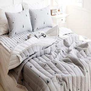 시어서커 여름이불 치코 이불베개커버세트 Q 그레이