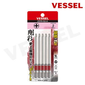 베셀 단두 고사이 십자 드릴 비트 세트 +2 X100mm (5입)